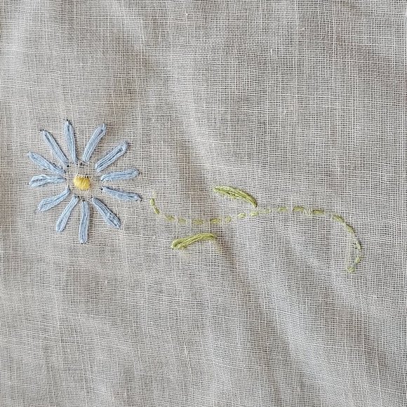 Vintage‎ Embroidered Floral Dresser Scarf Table Runner Pale Pink Ivory Lace - Picture 5 of 11